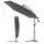 VOUNOT Ampelschirm 300 cm Grau