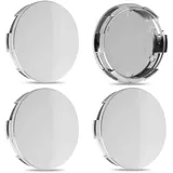 Ginddy Auto Radnabenkappen,4 Pcs ABS Kunststoff Radnabenkappen Universal Auto Zubehör Cupra Nabendeckel radnabenabdeckung Set Geeignet für Eine Breite Palette von Fahrzeugmodellen(Silber)
