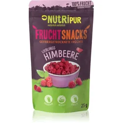 Nutripur Frucht Snacks Himbeere gefriergetrocknete Früchte 25 g
