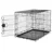 Amazon Basics Zusammenklappbarer Hundekäfig aus Metalldraht mit Bodenschale, Einzeltür, schwarz, L 91 x B 58 x H 64 cm