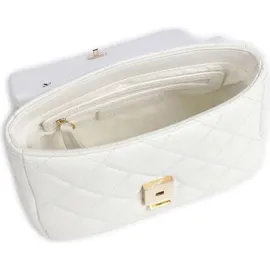 Valentino Ocarina Schultertasche Kunstleder Gold/Weiß
