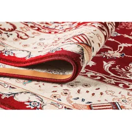 Mozato Novel Vintage-Teppich Semerkand, Dunkelrot, Beige, Textil, orientalisch, rechteckig, 120x170 cm, Teppiche & Böden, Teppiche, Vintage-Teppiche