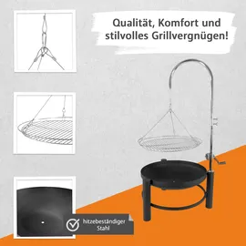 Lemodo Holzkohlegrill schwarz