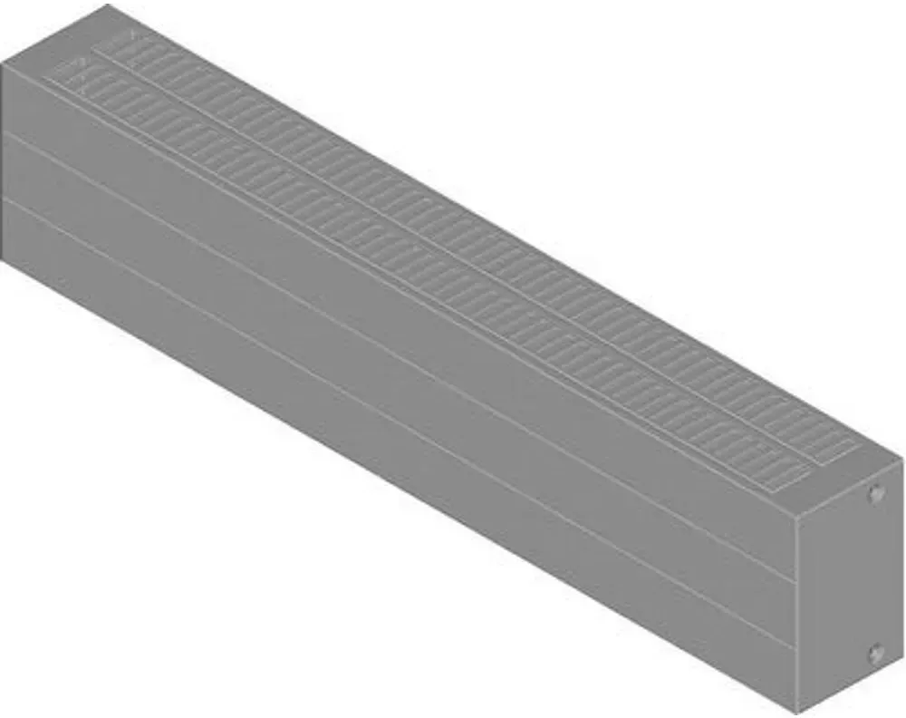 Arbonia STANDARD-KONVEKTOR Typ LCR142/1W BH 140 mm BT 133 mm BL 2600 mm WVO