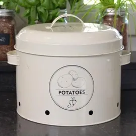 Esschert Design Küchendose weiß 27,0 x 23,2 x 21,3 cm 6,3 l