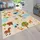 KADIMA DESIGN Kinderteppich Waschbar, mit Safari‐Straßen‐Muster, Mehrfarbig 80 x 150 cm