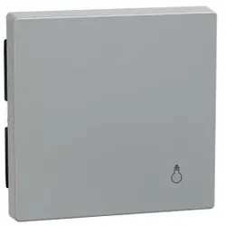 Merten MEG3302-0460 Wippe mit Kennzeichnung Licht, aluminium, System M MEG33020460