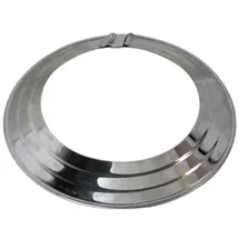 Bertrams Alu Rosette Ø 150-160 mm verstellbar mit Klammer vernickelt