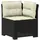 vidaXL 1-Sitzer Garten-Sofa mit Kissen Rattan-Look PP Anthrazit