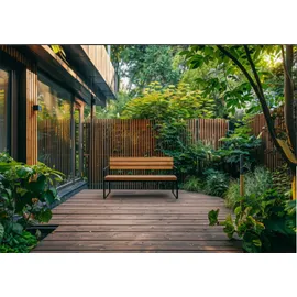 Andrewex Sichtschutzzaun-Element Quadra 180 cm x 180 cm Natur Lackiert