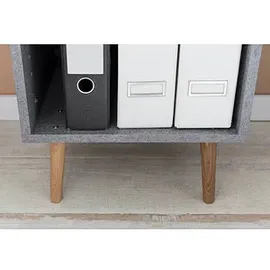 MÖBELPARTNER Jonte Hochschrank 40,2 x 39 x 194,2 cm Grau Holz