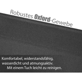 BigDean Sonnenliege 150 x 55 x 0 cm Schwarz