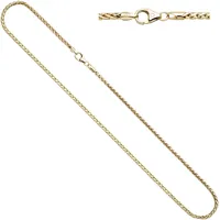 Goldkette JOBO Halsketten Gr. Gelbgold 585, L: 45cm, gelb (gelbgold 585) Damen Zopfkette 585 Gold 45 cm 2,6 mm