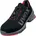 Sicherheitsschuh ESD Halbschuhe Unisex Microvelours schwarz Gr 35 8546835 schwarz/rot