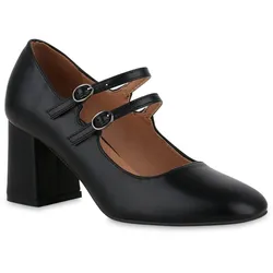 Damen Mary Janes in Schwarz