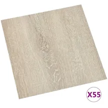 vidaXL Pvc-fliesen Selbstklebend 55 Stk. 5,11 M2 Beige Vidaxl