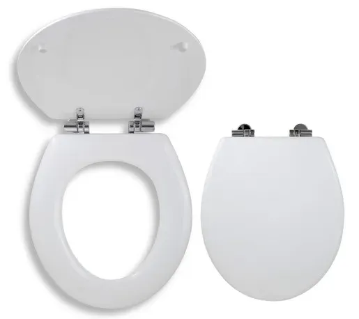 Novaservis WC-Sitz Holz weiß WC/SOFTLYRA