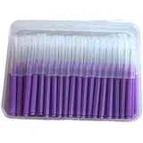 Interdentalbürsten 100 Teile/schachtel Interdentalbürsten Gesundheits Zahn Escova Reiniger Kieferorthopädische Dental Zähne Pinsel Oral Hygiene Werkzeug(100pcs purple 0.7mm)