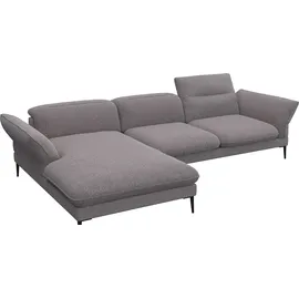 flexlux »Salino, Funktionssofa mit Recamiere, Relaxsofa, Ecksofa« Sofa mit Arm- und Kopfteil-Verstellungen, Kaltschaum & Stahl-Wellen
