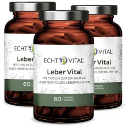 Echt Vital Leber Vital - 3 Gläser 3x60 St