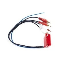 Dietz 17023 20-pol.MINI-ISO Stecker ->4 Cinchstecker