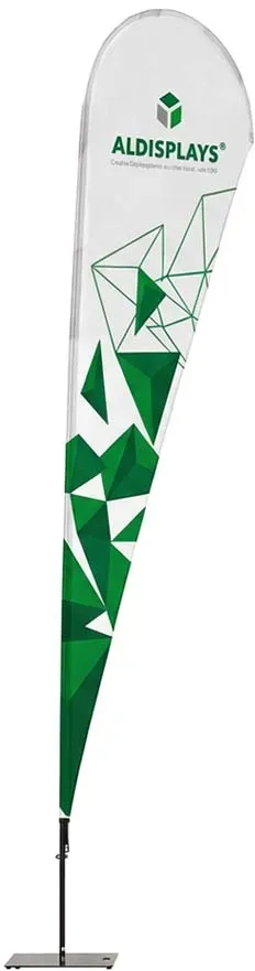 BeachFlag Tropfen Dropflag einseitig Grösse XXL