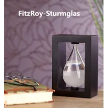 Carlo Milano Modernes FitzRoy-Sturmglas in Tropfenform, 14cm