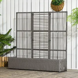 Outsunny Hochbeet 103 x 29 x 103 cm Grau