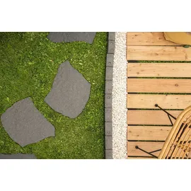 Lemodo Trittstein Gartenplatte Steinoptik 42 x 53 x 2,3 cm