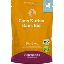 Herrmann's Manufaktur Herrmann's Bio-Gans 1stes Jahr Kitten Katzennassfutter 20 x 100 Gramm