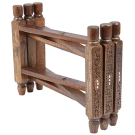 Marrakesch Orient & Mediterran Interior Klapptisch Ø 56 x 45 cm Dunkelbraun