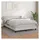 vidaXL Boxspringbett mit Matratze Weiß 140x200 cm Kunstleder