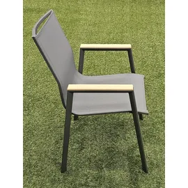 zenit energy gmbh Gartenmöbel Alu/WPC 7-TLG. Anthrazit/Braun Sitzgruppe Terassenmöbel Essgruppe 200