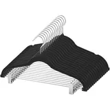 Hosenbügel, Rockbügel, Samt-Kleiderbügel mit Clips, Hosenbügel mit Clips, Rockbügel, 30 Stück