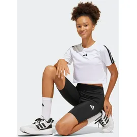 adidas Train Essentials 3-Streifen Trainingsanzug Weiß/Schwarz 164