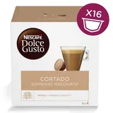 16 Kapseln Nescafe' Dolce Gusto Cortado Espresso Macchiato Latte Arabica Robusta