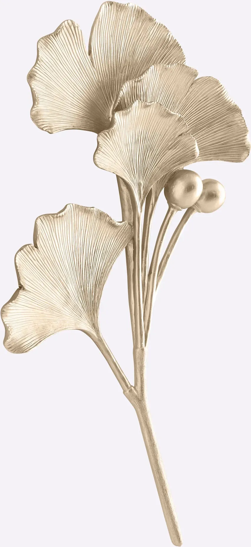 Wanddekoobjekt HEINE HOME, gold (goldfarben), B:27,5cm H:52cm T:5cm, Wanddekoobjekte