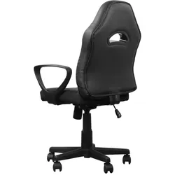 Klassischer Gaming Stuhl (Junior Größe, PU Leder, ergonomisch, höhenverstellbar)