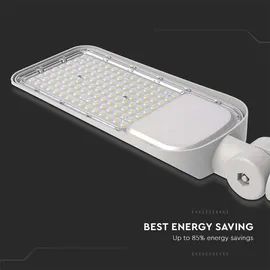 V-Tac LED-Straßenleuchten mit Lichtsensor - Grau - Samsung - IP65 - 30W - 3000 Lumen - 6500K - 5 Jahre - Grau