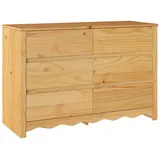 vidaXL Kommode DRAMMEN 111x43x73,5 cm Massivholz Kiefer