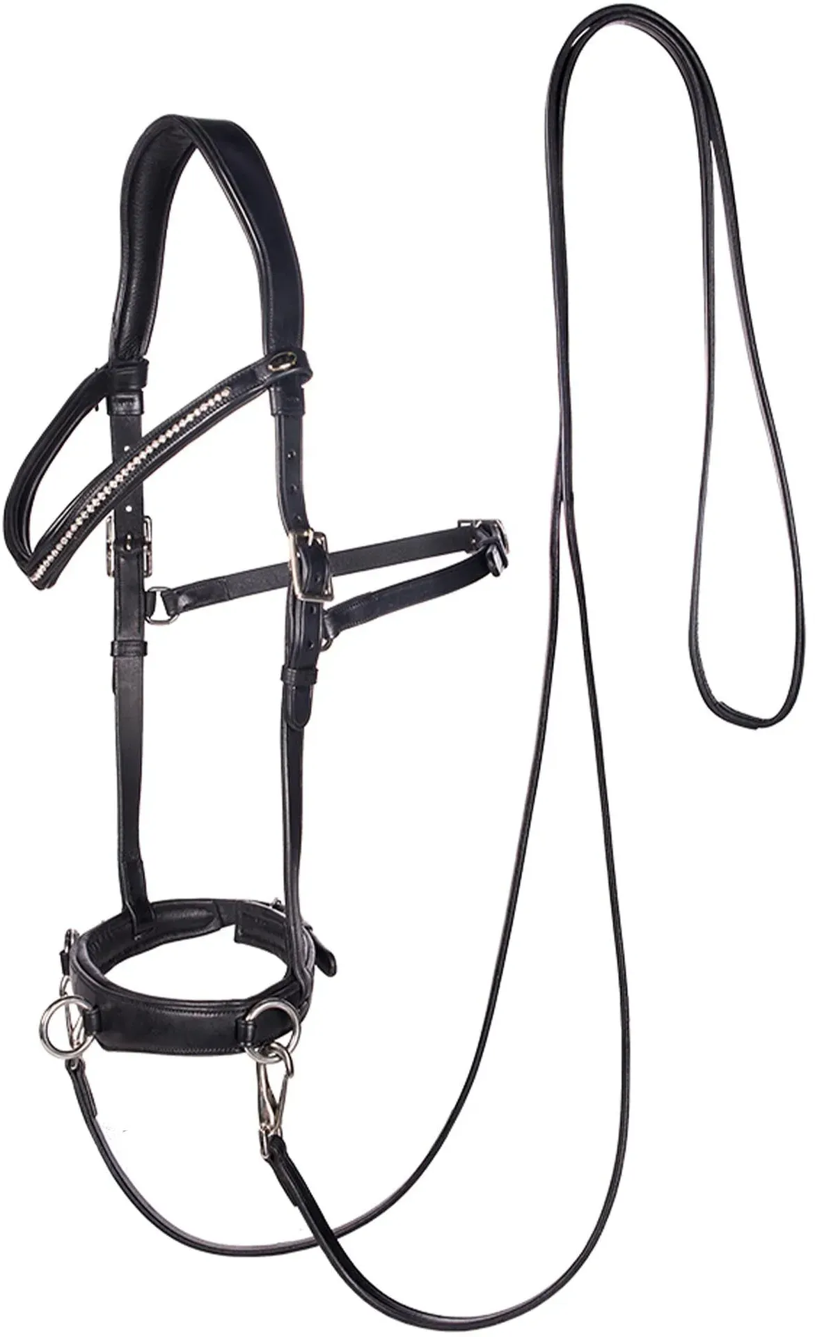 F.R.A. Freedom Riding Articles Wendy B Kappzaum, Gebisslose Trense, Lederzügel mit Clip