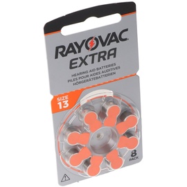 Rayovac HA13 PR48 Hörgeräte Batterien Extra Advanced 8er Sparpack 6 + 2 Gratis 5000252100973, Lieferung besteht aus 8 Stück Batterien