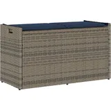 Gartentruhe Kissenbox Kissentruhe Auflagenbox Kissen Grau 100 Cm