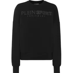 PLEIN SPORT Damen Sweatshirt Sweatshirt, Schwarz, 3XL