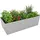 Relaxdays Hochbeet 100 x 57 x 100 cm Grau