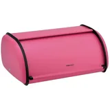 KING HOFF Kinghoff Brotkasten, Pink, Metall, 24x15x36 cm, Küchenzubehör, Brotkästen & -Körbe