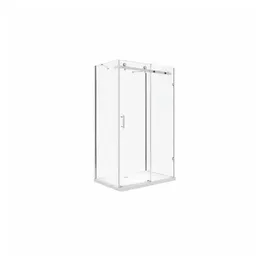 Buylando Ida Komplettdusche mit Schiebetür 120 x 195 cm transparent Duschwanne