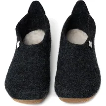 Living Kitzbühel Woll-Hausschuhe "Gipfelkreuz" in Anthrazit) - Gr.: 43 EU