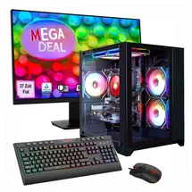 Hyrican Gaming-PC MegaDeal Infinity Mini BK 2699 2023 27" SSD Ryzen 7 5700X 4,6 GHz 16 GB RAM 1 TB SSD RTX 5060 Ti Windows 11