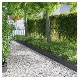 vidaXL Rasenkante 103 x 0,05 x 22 cm 10 Stück Schwarz